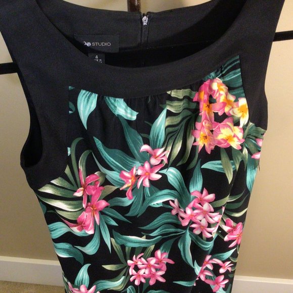 Dress Sleeveless AB Studio - Floral NWT - Picture 5 of 11